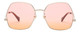 Front View of GUCCI GG0972S-003 Women Designer Sunglasses Gold Brown Tortoise Havana/Pink 60mm