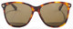 Front View of GUCCI GG0024S-002 Unisex Designer Sunglasses in Havana Tortoise Gold/Brown 58 mm