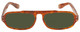 Front View of GUCCI GG0615S-003 Unisex Designer Sunglasses in Brown Havana Tortoise/Green 53mm