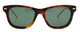 Front View of GUCCI GG0671S-002 Unisex Sunglasses Brown Havana Gold Grey Snakeskin/Green 54 mm
