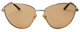 Front View of GUCCI GG0803S-004 Women Cat Eye Designer Sunglasses Gold Black/Peach Orange 58mm