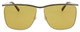 Front View of GUCCI GG0821S-003 Unisex Square Sunglasses Gold Black Brown Tortoise/Amber 62 mm