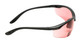 Side View of Calabria 91348 Bi-Focal Safety Glasses FL41 Pink Anti-Migraine Light Sensitivity
