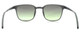 Side View of NIKE Session-080 Unisex Sunglasses in Oil Grey Crystal Green/Olive Gradient 51mm