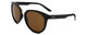 Side View of Smith Optics Bridgetown Women's Sunglasses Black/Polarized Brown ChromaPop 54 mm