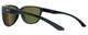 Front View of Smith Optics Monterey Womens Sunglasses in Black/Rose Gold Mirror ChromaPop 58mm