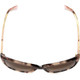 Close Up View of Kate Spade JOHANNA Cat Eye Sunglasses Tortoise Pink Crystal/Brown Gradient 53 mm