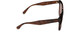 Side View of Kate Spade ATALIA Cat Eye Designer Sunglasses in Brown Havana Crystal/Amber 52mm