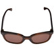 Close Up View of Kate Spade ATALIA Cat Eye Designer Sunglasses in Brown Havana Crystal/Amber 52mm