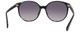 Close Up View of Kate Spade ELIZA Women's Round Designer Sunglasses Black Gold/Grey Gradient 55mm