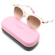 Top View of Kate Spade KEESEY Cat Eye Sunglasses Blush Crystal Rose Gold/Pink Gradient 53 mm