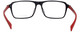 Top View of Chopard VCH310 Unisex Rectangular Designer Reading Glasses Black Gold Grey 52 mm