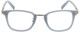 Front View of John Varvatos V405 Unisex Panthos Designer Reading Glasses in Blue Gunmetal 48mm