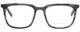 Front View of John Varvatos V411 Unisex Square Reading Glasses in Grey Blue Marble Silver 51mm