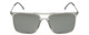Front View of Lozza SL4259-P79X Unisex Aviator Sunglasses in Clear Crystal/Silver Mirror 56 mm