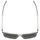 Top View of Lozza SL4259-P79X Unisex Aviator Sunglasses in Clear Crystal/Silver Mirror 56 mm