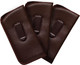 Image 4 of Wholesale Bulk Lot of Calabria Soft Slip-In Eyeglasses Case Vertical Pocket Clip Brown Men/Women Faux Leather Felt Lining 6.5"x3.35