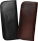 Image 7 of Wholesale Bulk Lot Calabria Slim Eye Glasses Case w/Clip Soft PU Leather Black Men Women Pouch Slip-In Eyewear Holder Sunglass Bag