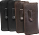 Image 4 of Wholesale Bulk Lot Calabria Soft Slip-In Glasses Case w/Pocket Belt Metal Clip Black for Men/Women Syn. Leather Felt Lining 6.5"x3"