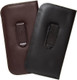 Image 6 of Wholesale Bulk Lot of Mens Soft Slip-in Eyeglass Case w/Plastic Clip Medium Syn.Leather Brown 6"x 3.25