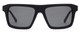 Front View of SITO SHADES Gt Unisex Square Designer Sunglasses Black/Polarized Iron Grey 54 mm