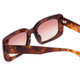 Close Up View of SITO SHADES Indi Unisex Sunglass Orange Brown Tortoise Havana/Pink Gradient 50mm