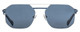 Front View of Elton John DODGER STADIUM Unisex Sunglasses White Royal Blue/Polarized Navy 56mm