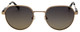 Front View of Elton John BOHEMIAN Womens Sunglass Gold Green Blue Tortoise/Polarized G-15 48mm