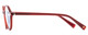 Side View of Elton John CHORISTER Unisex Sunglasses in Ruby Red Crystal/Blue Anti-Glare 46 mm