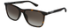Profile View of Police SPL872 Unisex Sunglasses Tortoise Havana Brown Silver/Amber Gradient 56mm
