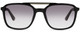 Front View of Police SPLA53 Unisex Pantho Designer Sunglasses in Black Gold/Grey Gradient 55mm
