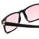Close Up View of Medspex L2007 C1 Black FL-41 Pink Anti-Migraine Reduce Light Sensitive Glasses