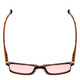 Top View of Medspex L2007 C2 Tortoise FL-41 Pink Anti-Migraine Reduce Light Sensitive Glasses