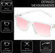 Dimensions of Medspex L2007 C3 Crystal FL-41 Pink Anti-Migraine Reduce Light Sensitive Glasses