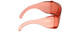 Side View of Medspex 3000 FL41 Pink Migraine Glasses Fitover Safety Glasses Blue Light Filter