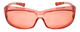 Front View of Medspex 6000 FL41 Pink Migraine Glasses Fitover Safety Glasses Blue Light Filter