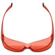 Top View of Medspex 6000 FL41 Pink Migraine Glasses Fitover Safety Glasses Blue Light Filter