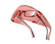 Medspex 1003 FL41 Pink Migraine Glasses Fitover Safety Glasses Blue Light Filter