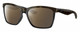 Profile View of Costa Del Mar Anaa Designer Polarized Reading Sunglasses with Custom Cut Powered Amber Brown Lenses in Shiny Olive Green Tortoise Havana Black Ladies Panthos Full Rim Acetate 55 mm