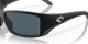 Top View of Costa Del Mar Blackfin Unisex Designer Sunglasses Black/Polarized Gray 580P 62mm