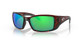 Profile View of Costa Del Mar Blackfin Unisex Sunglass Tortoise/Polarized Green Mirror 580P 62mm