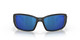 Front View of Costa Del Mar Blackfin Unisex Sunglass in Black/Polarized Blue Mirror 580P 62 mm