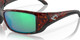 Top View of Costa Del Mar Blackfin Unisex Sunglass Tortoise/Polarized Green Mirror 580G 62mm