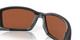 Profile View of Costa Del Mar Blackfin Unisex Sunglasses Black/Polarized Green Mirror 580G 62 mm Alternate 1