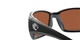 Front View of Costa Del Mar Blackfin Unisex Sunglasses Black/Polarized Green Mirror 580G 62 mm Alternate 1