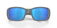 Close Up View of Costa Del Mar Blackfin Unisex Sunglasses in Gray/Polarized Blue Mirror 580G 62mm