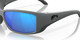 Top View of Costa Del Mar Blackfin Unisex Sunglasses in Gray/Polarized Blue Mirror 580G 62mm