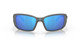 Front View of Costa Del Mar Blackfin Unisex Sunglasses in Gray/Polarized Blue Mirror 580G 62mm