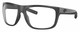 Profile View of Costa Del Mar Broadbill Designer Progressive Lens Blue Light Blocking Eyeglasses in Matte Gray Black Unisex Square Full Rim Acetate 61 mm