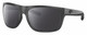 Profile View of Costa Del Mar Broadbill Designer Polarized Reading Sunglasses with Custom Cut Powered Smoke Grey Lenses in Matte Gray Black Unisex Square Full Rim Acetate 61 mm